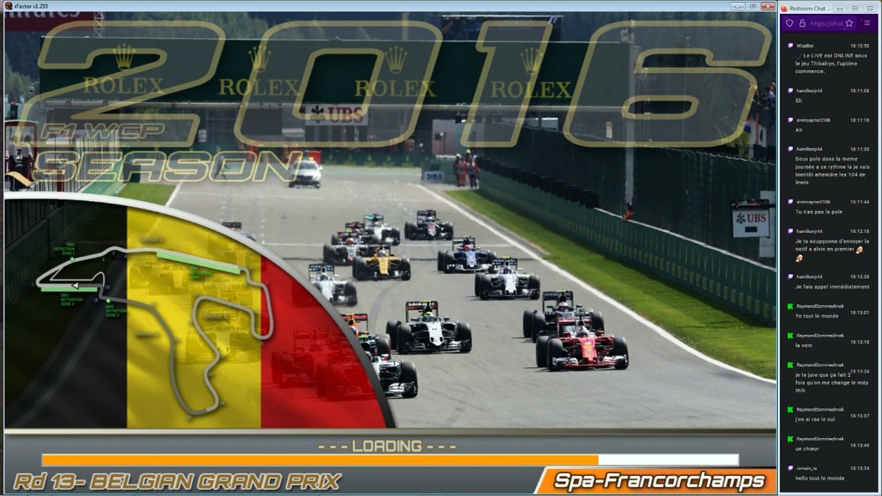 F1Brain S3 | 2015 : GP de Belgique 10/16 - qualifs & courses | rFactor IA league