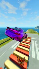 Which car jumps 100 containers