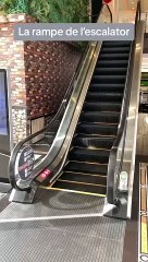 La rampe de l’escalator