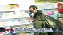 Coronavirus: Máscaras de buceo podrían convertirse en respiradores artificiales