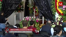 Familiares del candidato de Morena en Puebla, Jaime González, se despiden en su funeral