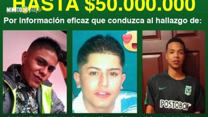 14-11-18 Autoridades continúan en la búsqueda de los tres jóvenes desaparecidos en la comuna 13