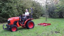 Paddock Manure Collector Test with a Kubota B2261 4WD Compact Tractor