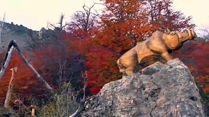 El Bosque Tallado el museo que emerge de las cenizas de un cerro argentino