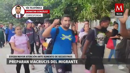 Viacrucis de migrantes se prepara para iniciar su viaje desde la frontera de Chiapas