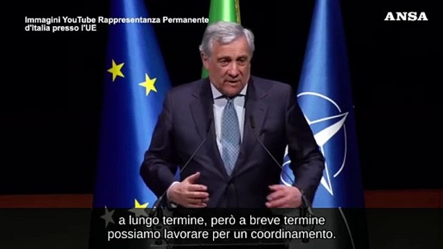Tajani: L'Italia si prepari a rafforzare la difesa dell'Unione europea