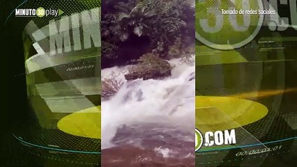 En VIDEO quedó el momento en que influencer perdió la vida al caer en las cataratas de Arasinagund