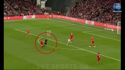 Tottenham Star Pierre-Emile Hojbjerg PUSHES the Referee Over During Denmark's Draw with Switzerland