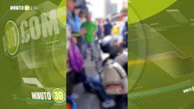 Muy sano Se metió al centro de Medellín en una moto sin placas vinculada en robos y sin papeles