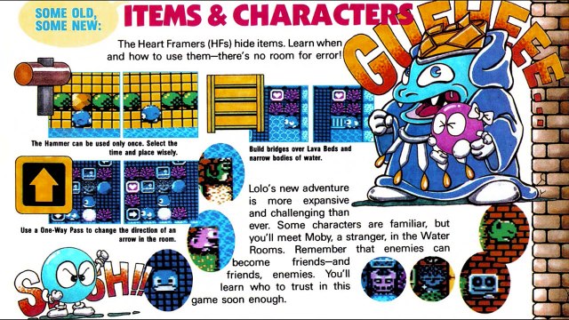 Adventures of Lolo 3 Nintendo Power Walkthrough Strategy guide