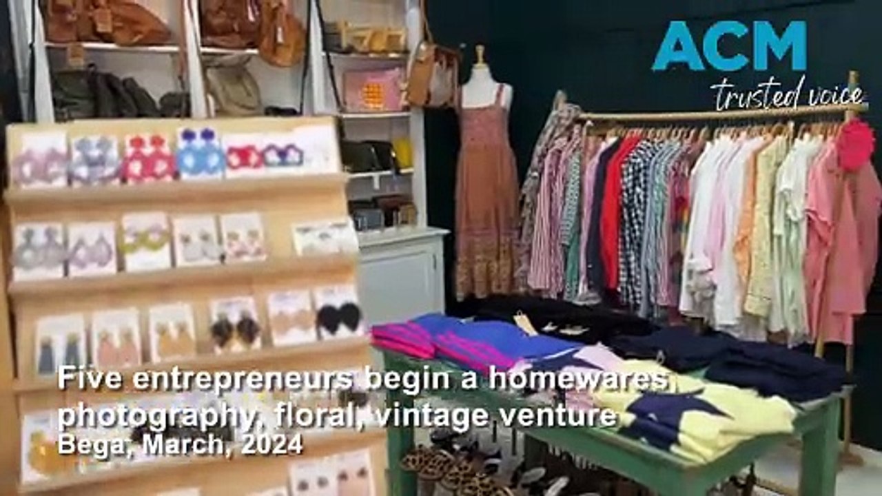 Five entrepreneurs begin a homewares, photography, floral, vintage venture
