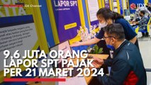 9,6 Juta Orang Lapor SPT Pajak Per 21 Maret 2024