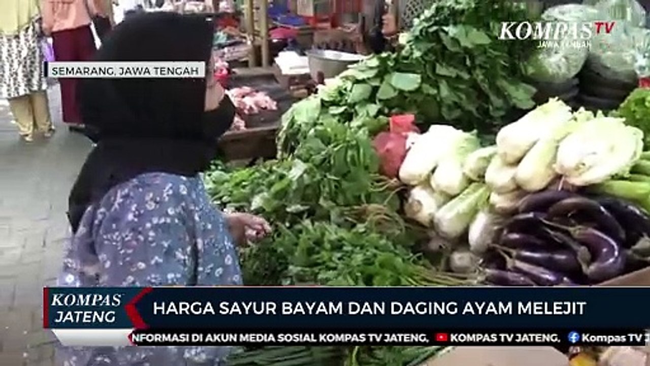 Harga Sayur Bayam dan Daging Ayam Melejit