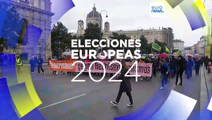 Manifestación en Austria contra una ultraderecha que lidera las encuestas