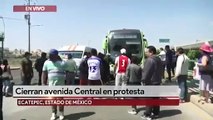 Familiares de pacientes con coronavirus bloquean Avenida en Ecatepec