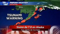 URGENTE  ALERTA DE TSUNAMI en Alaska TERREMOTO DE 7.8