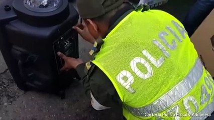 12-03-19 Al interior de cabinas de sonido las autoridades hallaron cigarrillos de contrabando