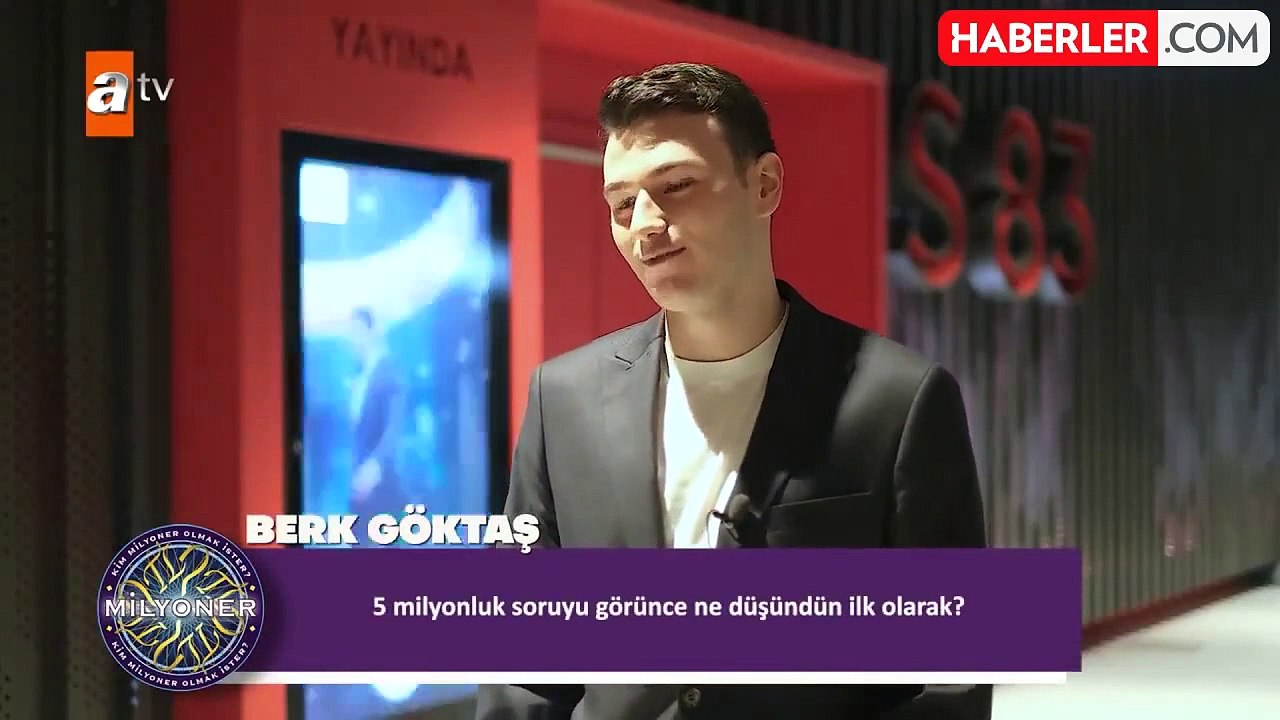Berk Göktaş kimdir? Kim Milyoner Olmak İster 5 milyonluk soruyu çözen Berk Göktaş nerede okuyor, kaç yaşında, nereli?