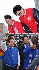 한동훈, 여의도역 20분 인사…출근길 시민, 앞만 보고 갔다