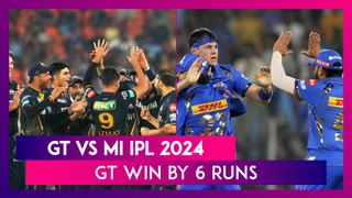 GT vs MI IPL 2024 Stat Highlights: Gujarat Titans Beat Mumbai Indians By Six Runs