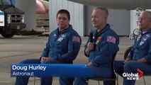 Los astronautas de la NASA hablan después de un histórico chapuzón en la cápsula SpaceX