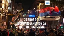 Sérvios assinalam 25 anos dos bombardeamentos da NATO