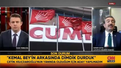 Çukurova Belediye başkanı Soner Çetin: CHP'de bir pusu kültürü oluşmaya başladı
