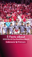5 Facts about 2026 World cup qualifiers match Indonesia vs Vietnam