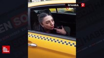 Beyoğlu’nda taksici ile yolcu arasında kavga kamerada