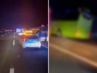 L’incidente in A1 del pullman Flixbus: la coda in strada e il mezzo inclinato sul guard-rail