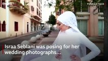Entrevista con la novia que hacia sesion de fotos durante la explosion en Beirut