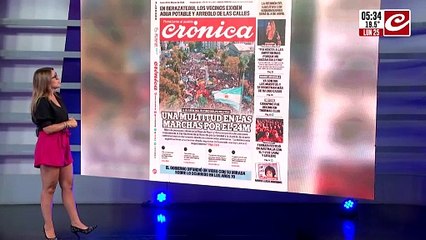 Una verdadera multitud salió a las calles por el 24M