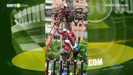 Empleado de una empresa de telecomunicaciones se electrocutó en Niquía