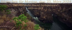 Biblisches für Montag, den 25. März 2024