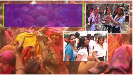 హోళీ సంబరాల్లో యువత.. డీజేతో ఊగిపోయిన యువత | Telugu Oneindia