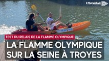 Le relais test de la flamme olympique approche de Troyes