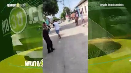 Siembra lo que cosecha policías le dispararon a un sujeto en la pierna por amenazarlos con tirarles piedras