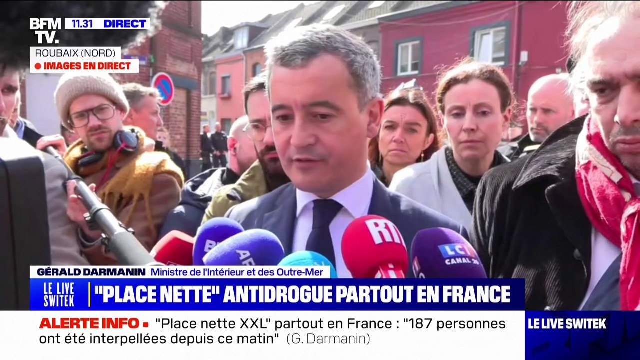 Place nette XXL: "Nous avons un objectif de 850 personnes à interpeller" affirme Gérald Darmanin, ministre de l'Intérieur et des Outre-Mer