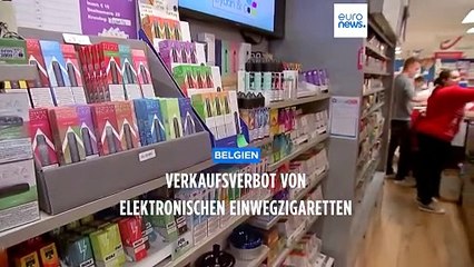 "Meilenstein im Kampf gegen Tabak": Belgien will elektronische Einwegzigarette verbieten
