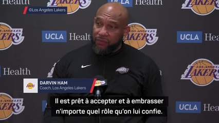 Lakers - Ham : "Dinwiddie est prêt à accepter n'importe quel rôle qu'on lui confie"