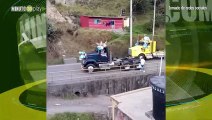 Motociclista chocó de frente con tractomula en medio de celebración