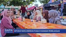 Warga Menunggu Waktu Berbuka Puasa Di Kawasan Perbelanjaan