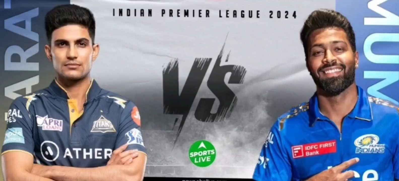 TATA  IPL 2024     GT vs MI  GT beats MI by 6 Runs                       Dated: 24/03/24.                                   GT beats MI by 6 Runs
