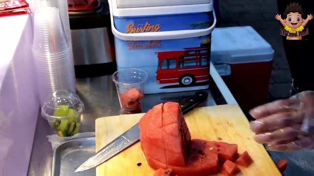 FRUIT NINJA of KOREA _ Korean Street Food _ Myeong-dong market