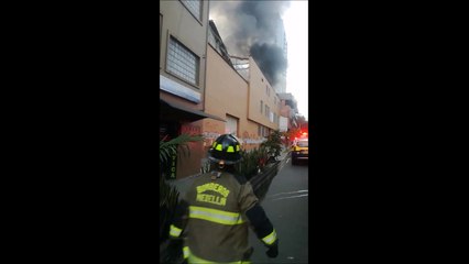 Incendio cerca de las Torres de Bomboná