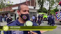 Por primera vez, Bomberos de Medellín salen a protestar, exigiendo garantías