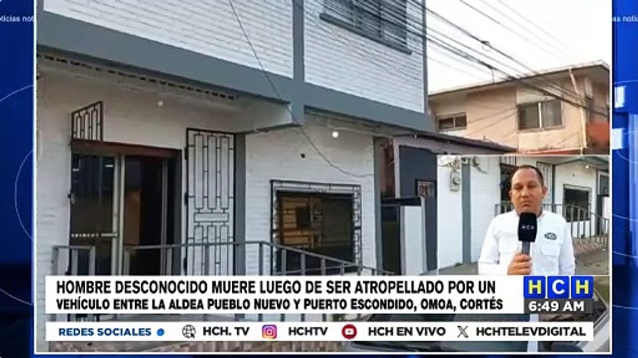 Atropellado muere excursionista que "se quedó botado" en Omoa, Cortés