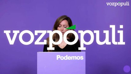 Podemos acusa a Pedro Sánchez de llevar a España a una escalada bélica