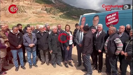 Hatay Belen’de taş ocağı eylemi