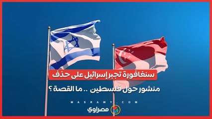 سنغافورة تجبر السفارة الإسرائيلية على حذف منشور حول فلسطين  .. ما القصة ؟